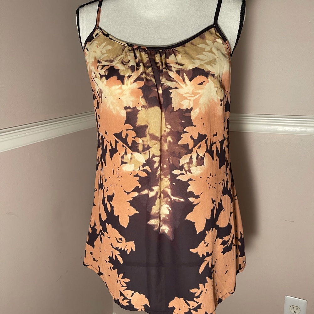 Cabi Floral Sleeveless Top w Adj Straps, Style 533